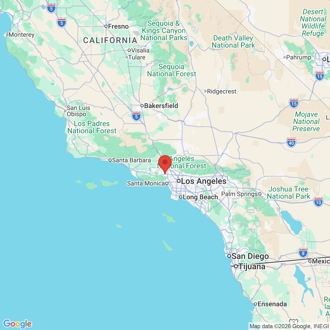 Google map image of our location in 18370 Burbank Blvd Tarzana, CA