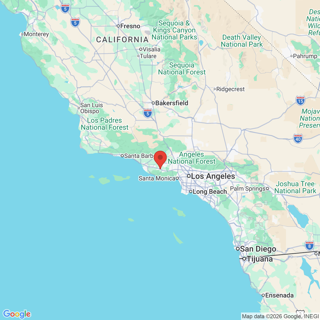 Google map image of our location in 415 Rolling Oaks Dr Thousand Oaks, CA