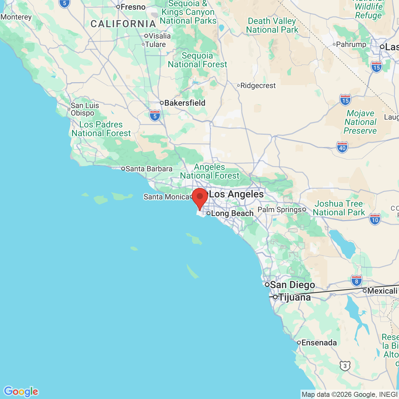 Google map image of our location in 24241 Hawthorne Blvd Torrance, CA